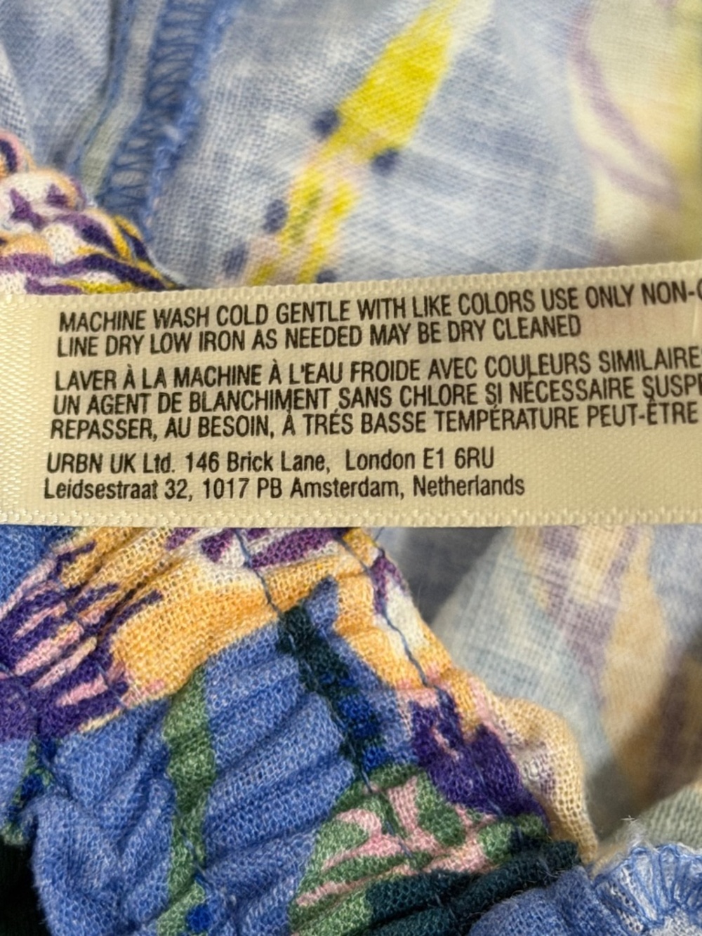 NWT Anthropologie Celandine x Sarah Gordon Linen Blend Wide-Leg Pants Blue XS - Picture 5 of 12